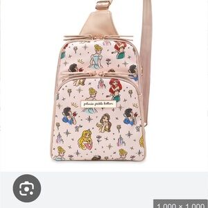 Petunia Pickle Bottom Crossbody Bag - Pink and Gold ISO